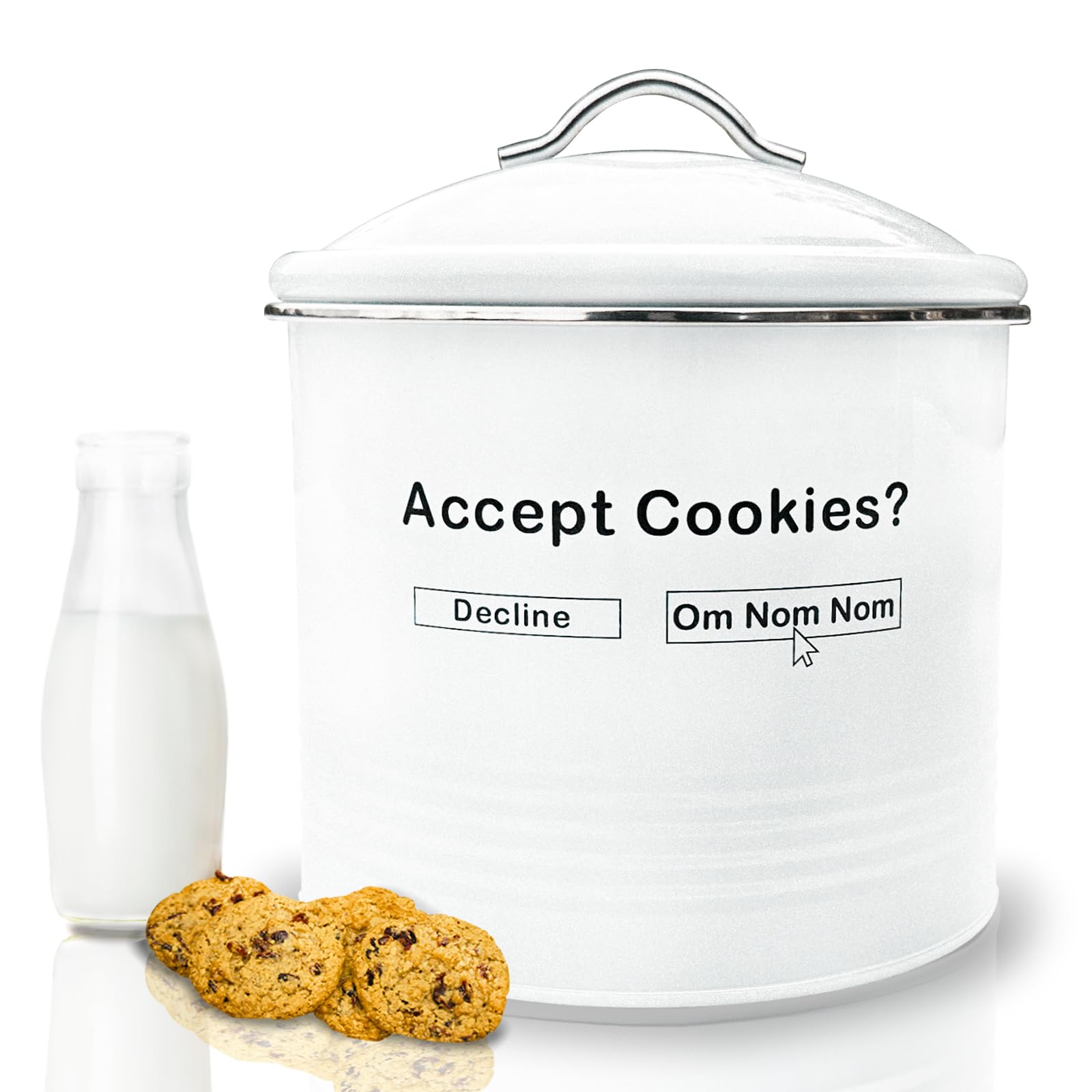 Buy AZEZO Unique Cookie Jars with Lids Airtight, Cute COOKIE TINS